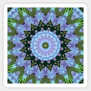 Circuitboard fire Kaleidoscope Pattern (Seamless) 11 Sticker